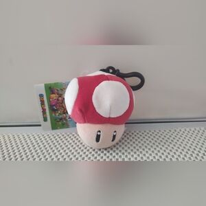 Club Mochi Mochi Super Mario Mushroom Plush Clip-On NWT